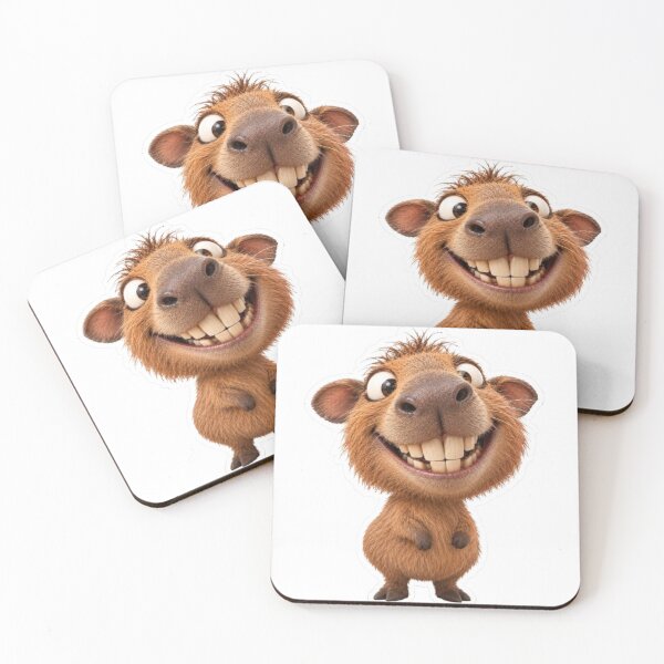 Item preview, Cute and Funny Smiling Capybara designed and sold by Snurly.