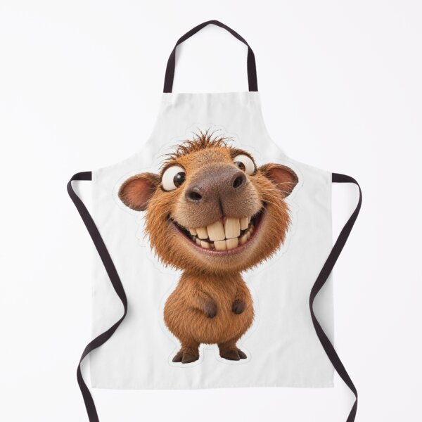 Item preview, Cute and Funny Smiling Capybara designed and sold by Snurly.