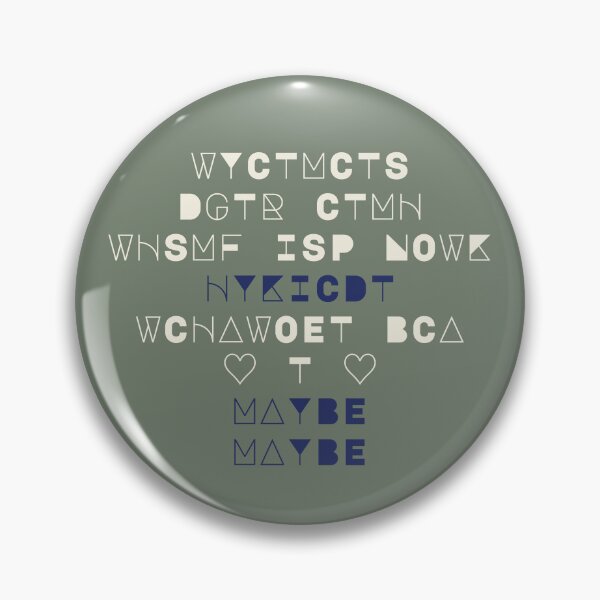 Item preview, WYCTMCTS? IYKYK -- Quirky text (Beige/Blue) designed and sold by Maria is Loud.