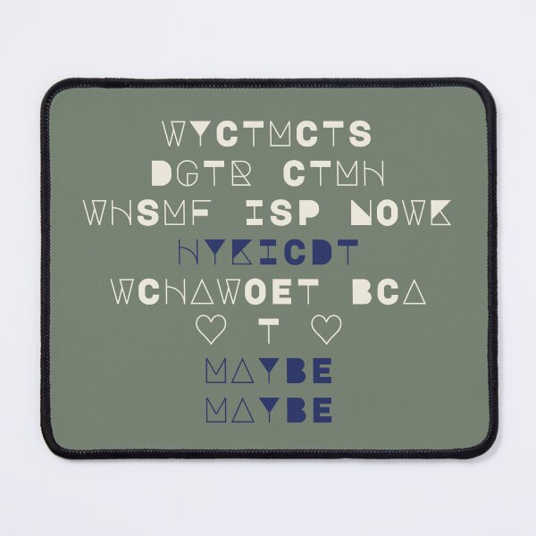 Item preview, WYCTMCTS? IYKYK -- Quirky text (Beige/Blue) designed and sold by Maria is Loud.