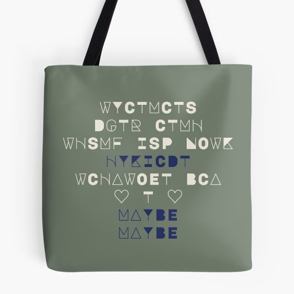 Item preview, WYCTMCTS? IYKYK -- Quirky text (Beige/Blue) designed and sold by Maria is Loud.
