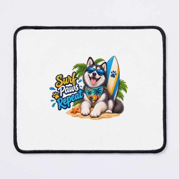 Item preview, Surf Dog Summer Beach Vacation Funny Dog Lover Gift designed and sold by kissing Pets.