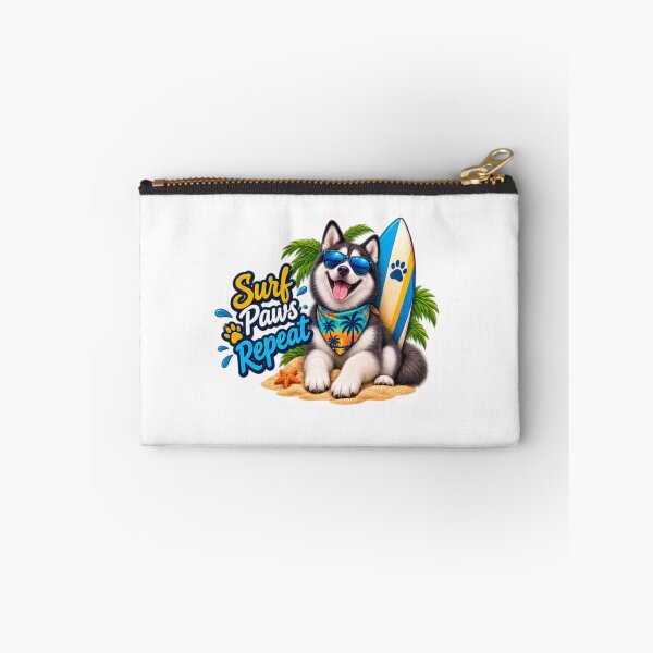 Item preview, Surf Dog Summer Beach Vacation Funny Dog Lover Gift designed and sold by kissing Pets.