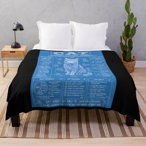 Item preview, Cat Mode On 24/7 Funny Cats Blueprint designed and sold by Genius Geek.