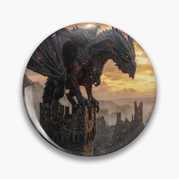 Item preview, The Awakening of the Black Dragon — Medieval Fantasy Art designed and sold by JMAVILA ART.