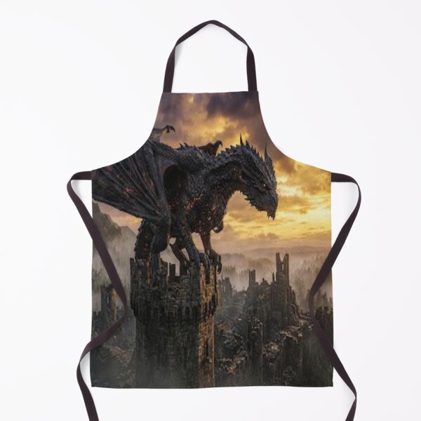 Item preview, The Awakening of the Black Dragon — Medieval Fantasy Art designed and sold by JMAVILA ART.