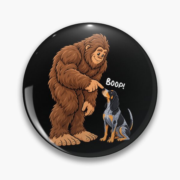 Item preview, Bigfoot and Bluetick Coonhound Boop Fun Design Sasquatch designed and sold by rafaeltto.