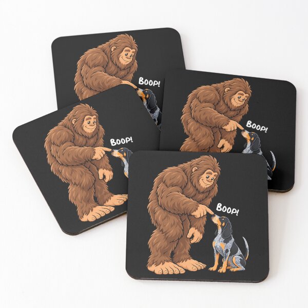 Item preview, Bigfoot and Bluetick Coonhound Boop Fun Design Sasquatch designed and sold by rafaeltto.