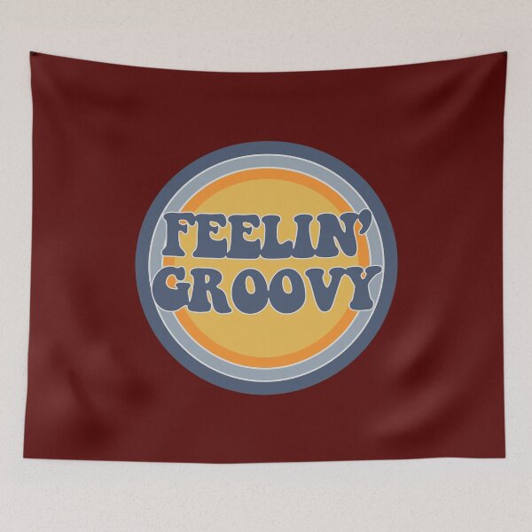 Item preview, Feelin Groovy Retro Badge designed and sold by dianhajime.