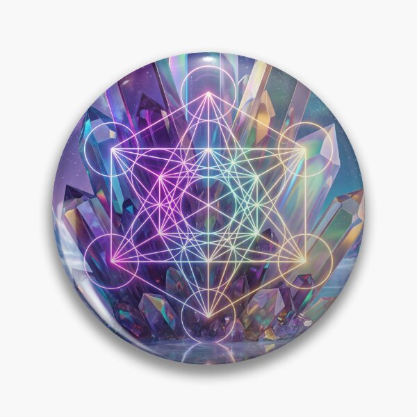 Item preview, Glowing Rainbow Crystal Metatron's Cube Cosmic Ice | Monkeybusiness designed and sold by monkeybusiness.pt.
