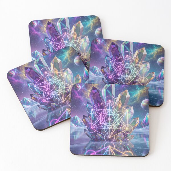 Item preview, Glowing Rainbow Crystal Metatron's Cube Cosmic Ice | Monkeybusiness designed and sold by monkeybusiness.pt.