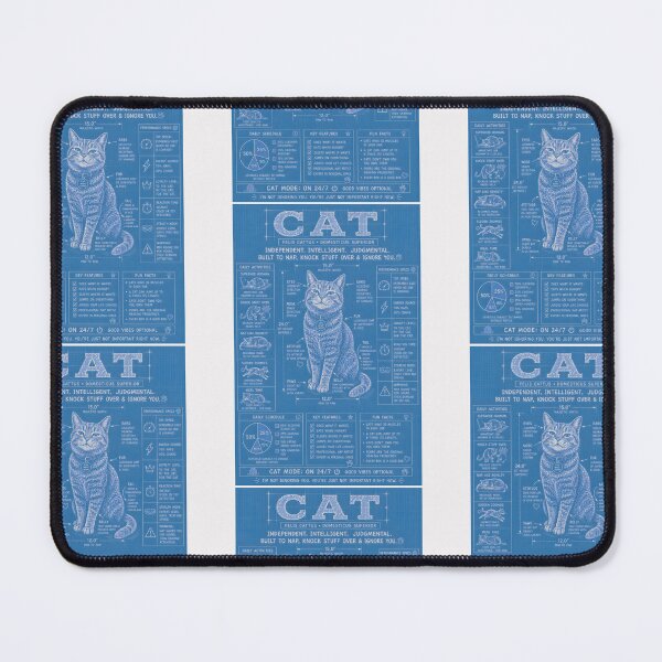 Item preview, Cat Mode On 24/7 Funny Cats Blueprint designed and sold by Genius Geek.
