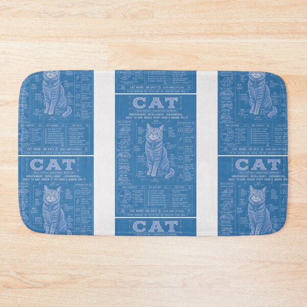 Item preview, Cat Mode On 24/7 Funny Cats Blueprint designed and sold by Genius Geek.