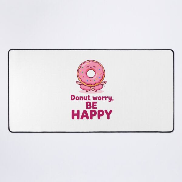 Item preview, Donut worry, BE HAPPY in pink designed and sold by Andykinoz.