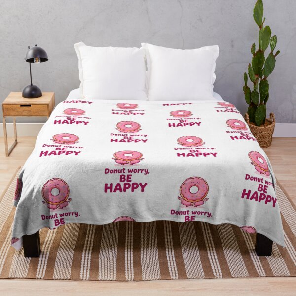 Item preview, Donut worry, BE HAPPY in pink designed and sold by Andykinoz.