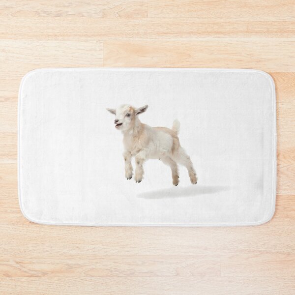 Item preview, Cute Baby Goat Hopping and Jumping - Playful Farm Animal Art designed and sold by hakikatm.