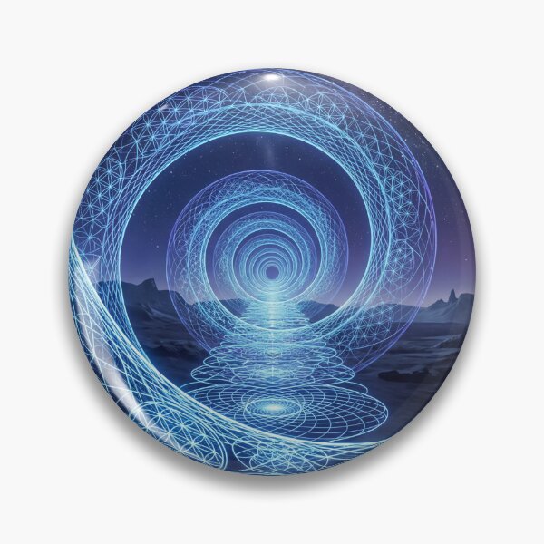 Item preview, Glowing Blue Spiral Flower of Life Galaxy Portal | Monkeybusiness designed and sold by monkeybusiness.pt.