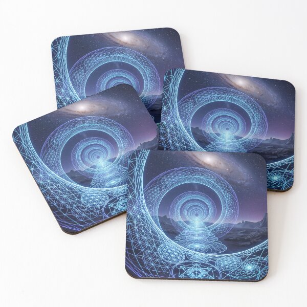 Item preview, Glowing Blue Spiral Flower of Life Galaxy Portal | Monkeybusiness designed and sold by monkeybusiness.pt.