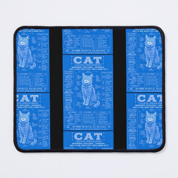 Item preview, Cat Mode On 24/7 Funny Cats Blueprint designed and sold by Genius Geek.
