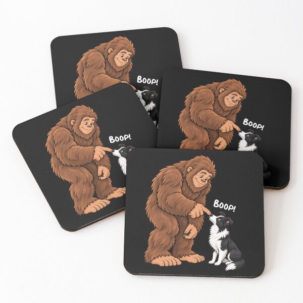 Item preview, Bigfoot and Border Collie Boop Fun Design Sasquatch designed and sold by rafaeltto.