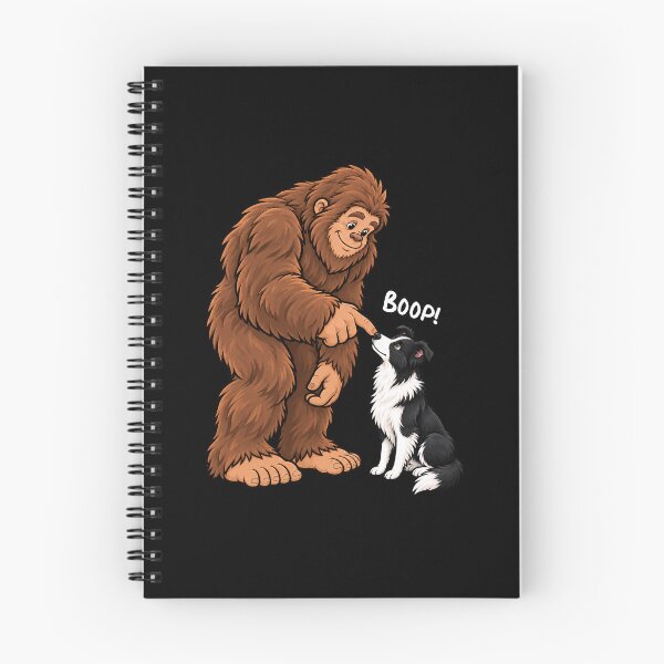 Item preview, Bigfoot and Border Collie Boop Fun Design Sasquatch designed and sold by rafaeltto.