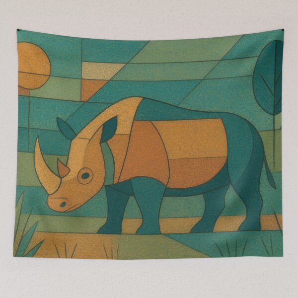 Item preview, Rhino - a Geometric illustration. designed and sold by GalleryKauffeld.