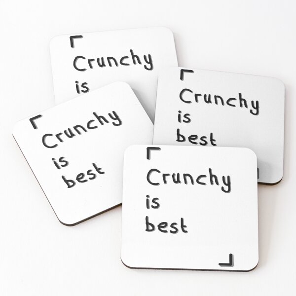 Item preview, Crunchy Is Best – Bold Typography Design designed and sold by Dyche Studio.