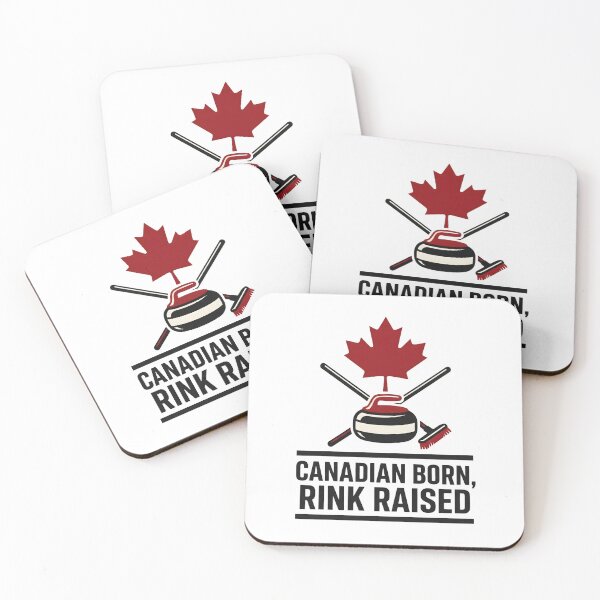 Item preview, Canadian Curling Lover Born to Curl Ice Rink Winter Sports designed and sold by StickerNestYou.