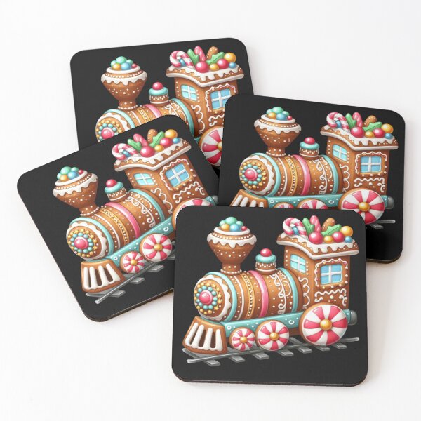 Item preview, Cute Gingerbread Christmas Train Candy Holiday Design designed and sold by styleonestaa.