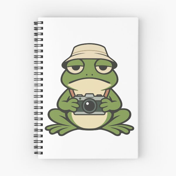 Item preview, Cute Frog Cartoon with Camera  designed and sold by stylishdzign.