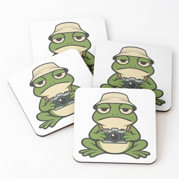 Item preview, Cute Frog Cartoon with Camera  designed and sold by stylishdzign.