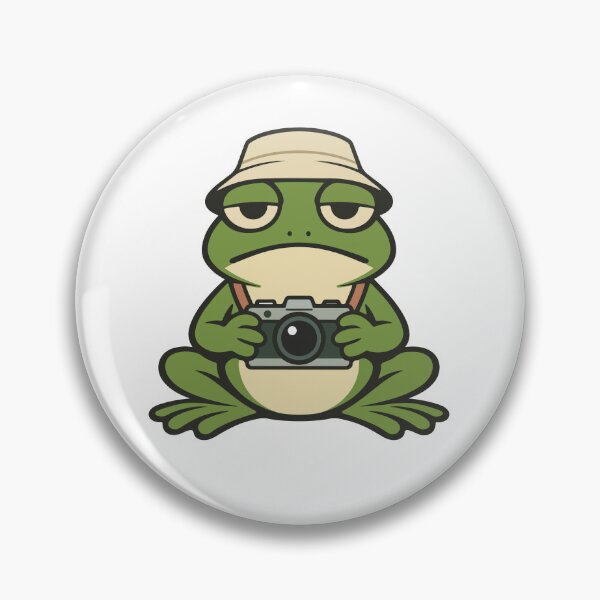 Item preview, Cute Frog Cartoon with Camera  designed and sold by stylishdzign.