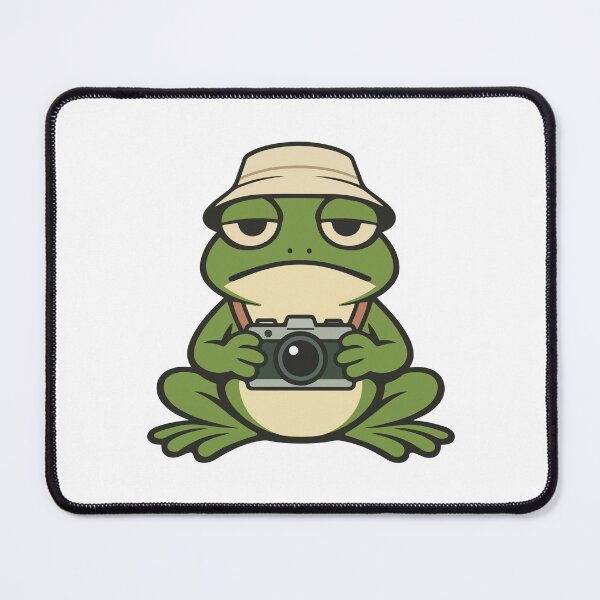 Item preview, Cute Frog Cartoon with Camera  designed and sold by stylishdzign.