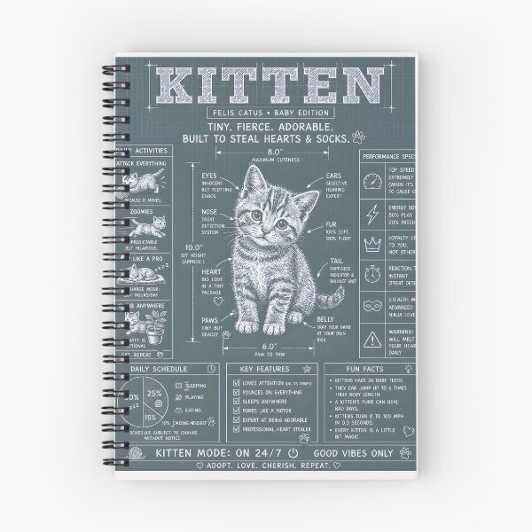 Item preview, Kitten Mode On 24/7 Funny Cats Blueprint designed and sold by Genius Geek.
