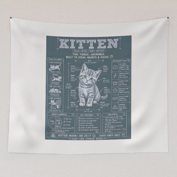 Item preview, Kitten Mode On 24/7 Funny Cats Blueprint designed and sold by Genius Geek.