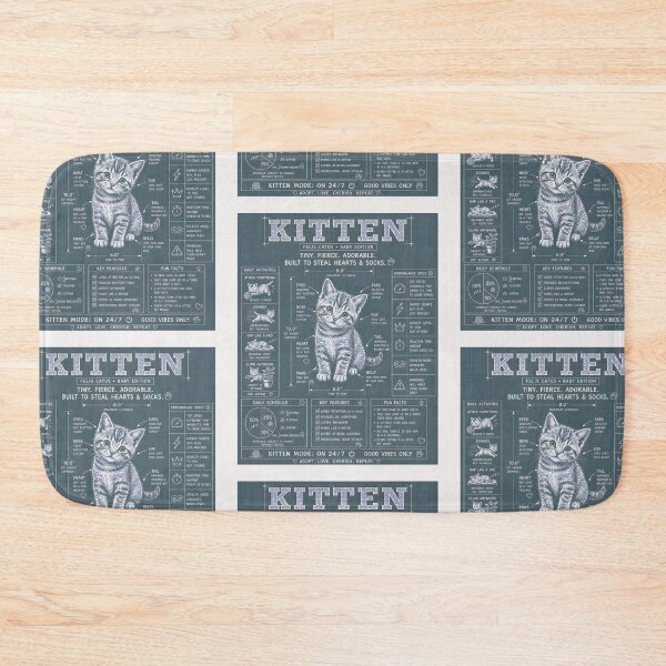 Item preview, Kitten Mode On 24/7 Funny Cats Blueprint designed and sold by Genius Geek.