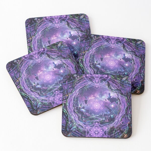 Item preview, Glowing Violet Cosmic Garden Sacred Geometry Portal | Monkeybusiness designed and sold by monkeybusiness.pt.