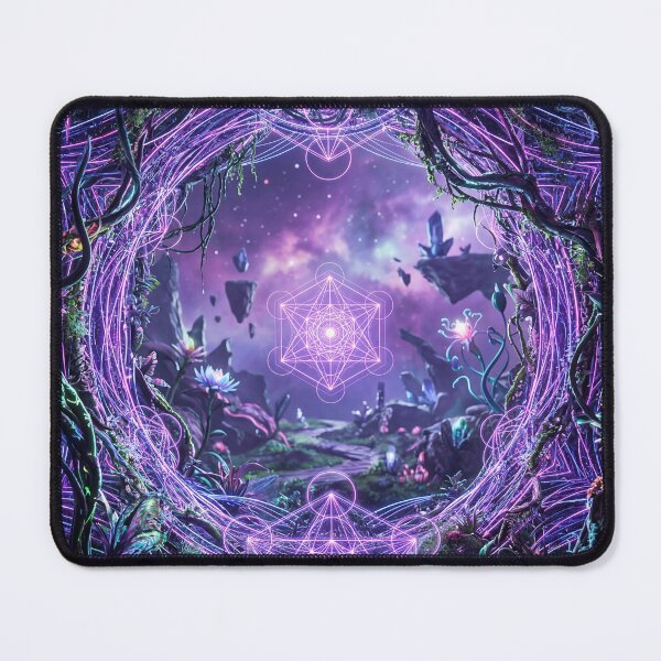 Item preview, Glowing Violet Cosmic Garden Sacred Geometry Portal | Monkeybusiness designed and sold by monkeybusiness.pt.