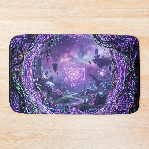 Item preview, Glowing Violet Cosmic Garden Sacred Geometry Portal | Monkeybusiness designed and sold by monkeybusiness.pt.