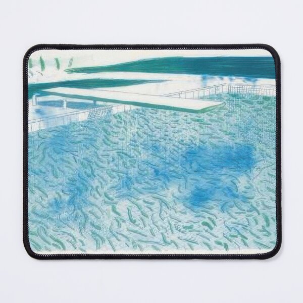 Item preview, David Hockney - Lithograph Of Water Made Of Lines, A Green Wash, And A Light Blue Wash - Signed Print by David Hockney undefinedr designed and sold by LILLIANSTRANGEy.