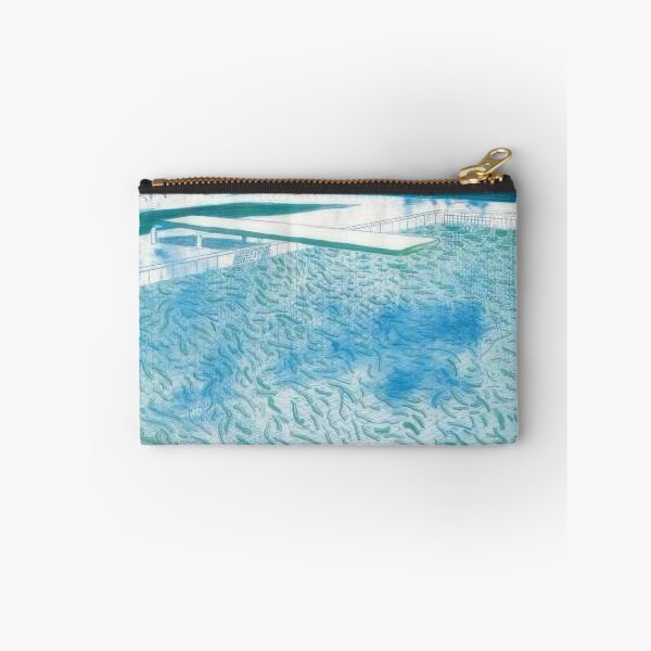 Item preview, David Hockney -  Lithograph Of Water Made Of Lines, A Green Wash, And A Light Blue Wash - Signed Print by David Hockney undefinedr designed and sold by LILLIANSTRANGEy.