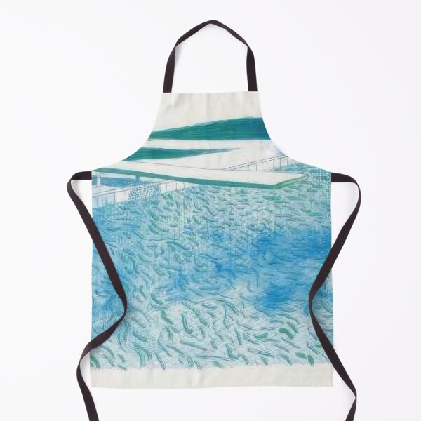 Item preview, David Hockney -  Lithograph Of Water Made Of Lines, A Green Wash, And A Light Blue Wash - Signed Print by David Hockney undefinedr designed and sold by LILLIANSTRANGEy.
