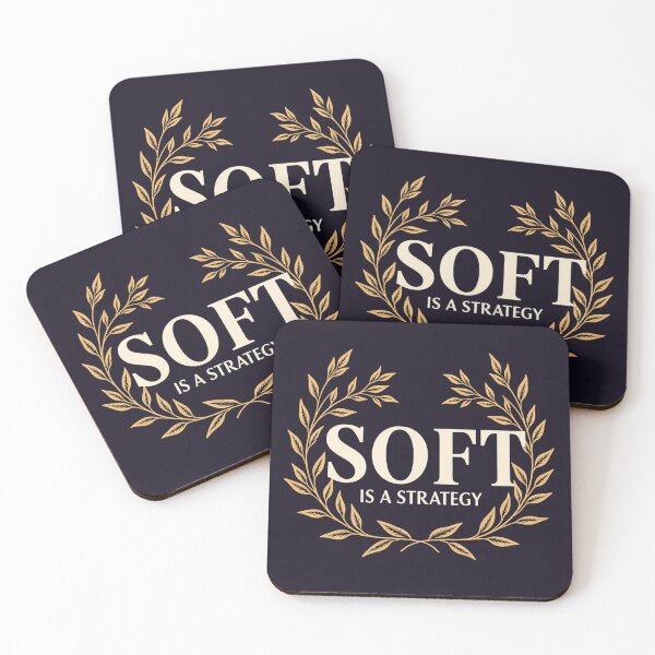 Item preview, Soft Is a Strategy. Feminine Botanical Quote designed and sold by Aarvya Fashion Club ( A.F.C ).