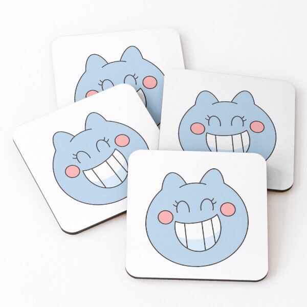 Item preview, Cute Blue Cat Monster Smiling designed and sold by Porpor Artwork.