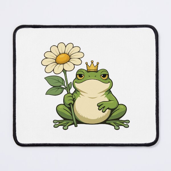 Item preview, Frog Prince Cartoon with Daisy  designed and sold by stylishdzign.