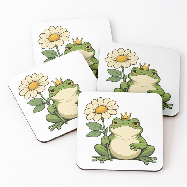 Item preview, Frog Prince Cartoon with Daisy  designed and sold by stylishdzign.