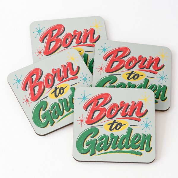 Item preview, Born to Garden – Retro Green Thumb Typography designed and sold by American Fieldmark Studio.