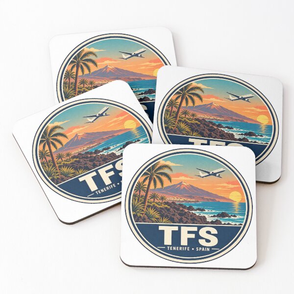 Item preview, TFS Tenerife South Airport Code Retro Travel Badge designed and sold by CLOUTKULT.