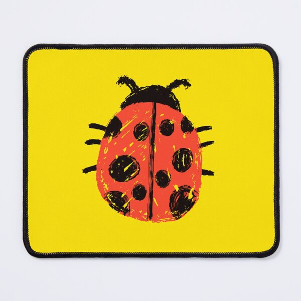 Item preview, Kindergarten Cute Doodle Art | Lady Bug Kids Scribble Art using Thick Crayons in Red and Black designed and sold by LightPrints.