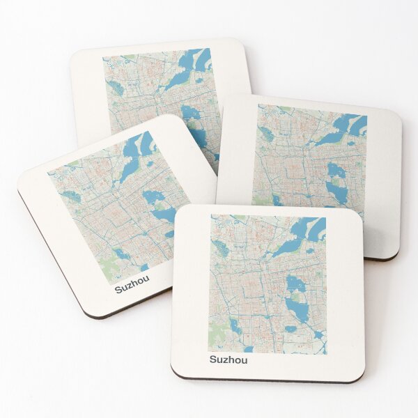 Item preview, Suzhou Minimalistic Map Art designed and sold by MapsNerd.
